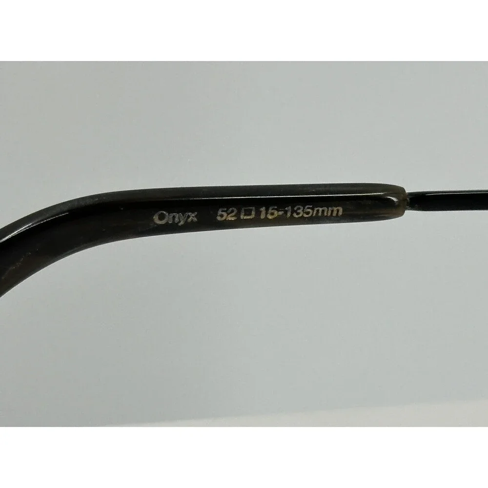 Nicole Miller Eyeglasses Vintage Frames  Onyx Black W/Crystals 52-15-135 (C6-17)